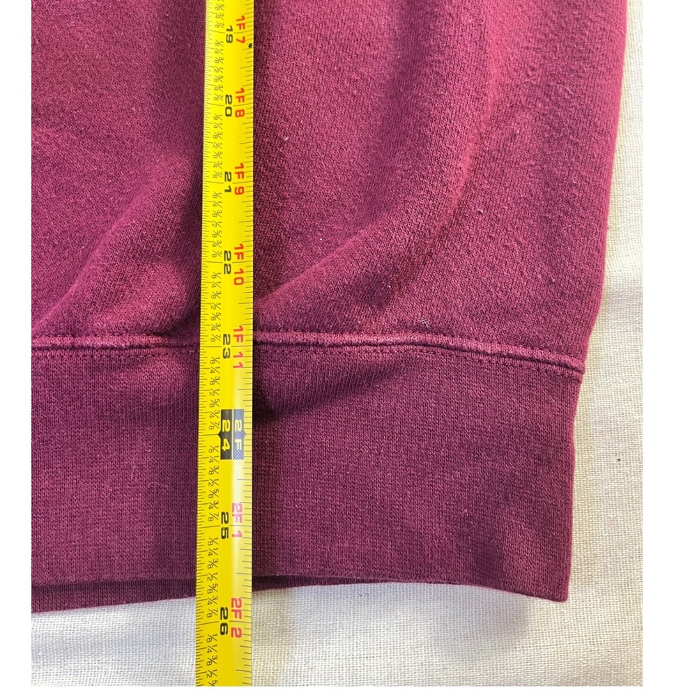 Vintage 90s JanSport Virginia Tech Sweatshirt M Maroon VT College Hokies Crest - Picture 7 of 9